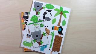 10 Cards, 1 Collection featuring "At the Zoo" by Doodlebug