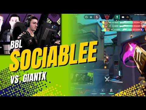 BBL SociablEE INSANE 2v5 ACE vs GIANTX | VCT EMEA Kickoff 2025