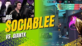 BBL SociablEE INSANE 2v5 ACE vs GIANTX | VCT EMEA Kickoff 2025