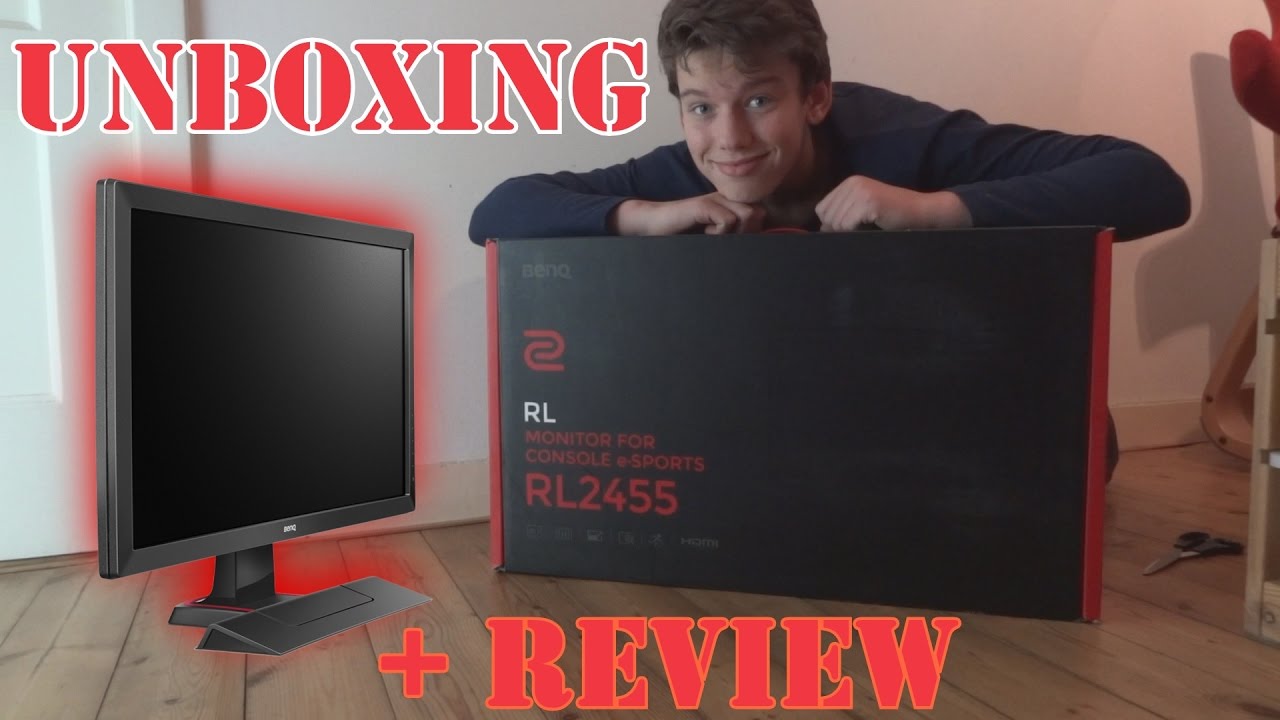 ⏸⏯ unboxing + review BenQ RL2455 gaming screen 1ms response time ...