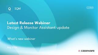 Información What's New in SQM Enhanced Design & Monitor Assistant for firms | Webinar Guía