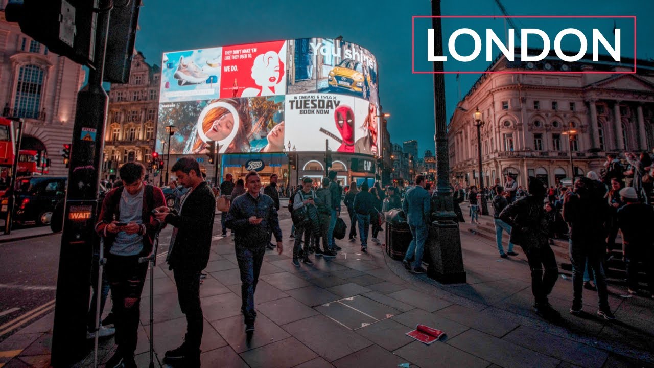 London, Verenigd Koninkrijk | Stadstour te Voet 4K | 19 mei 2022
