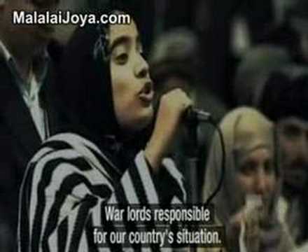 The brave and historical speech of Malalai Joya in...