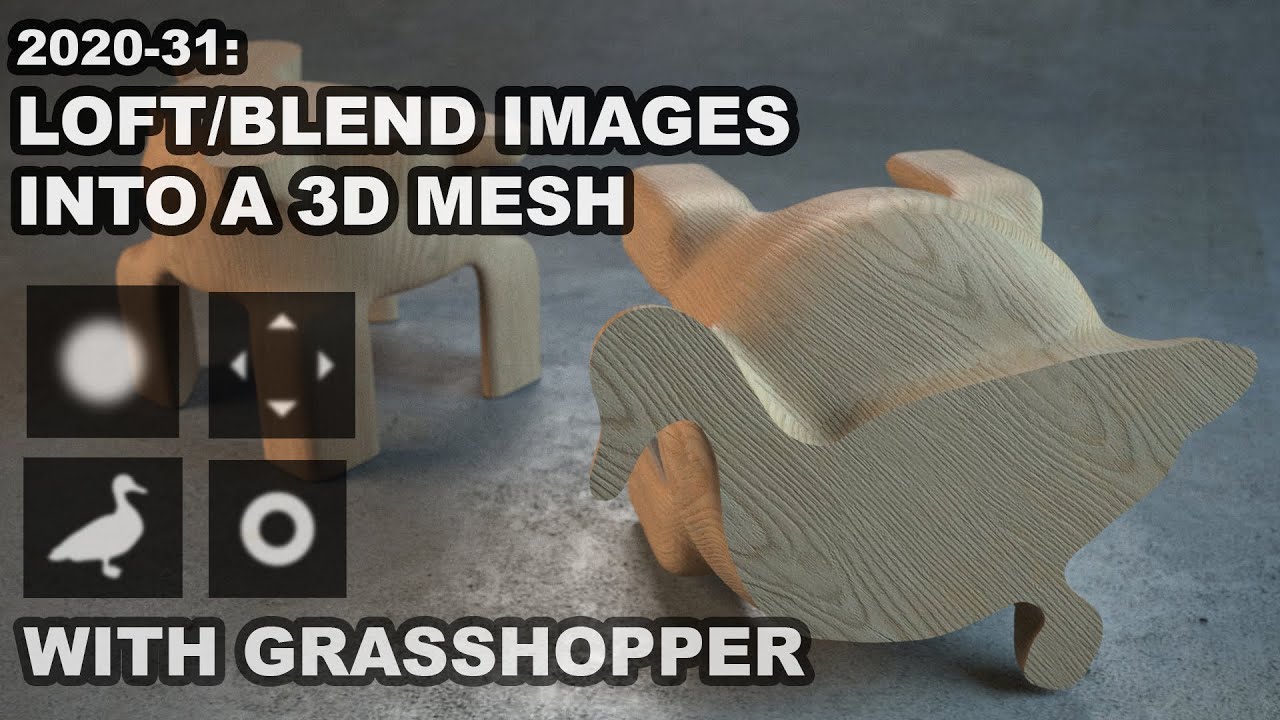 How to: Make a 3D mesh from 2D images (Rhino + Grasshopper) - YouTube
