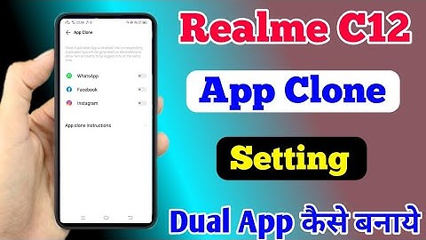 How To Make Dual App In Realme C11 App Clone Setting ll Realme C11 Main App Clone Setting