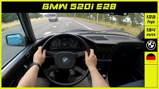 : BMW | 520i E28 | 1987 | Onboard POV test drive