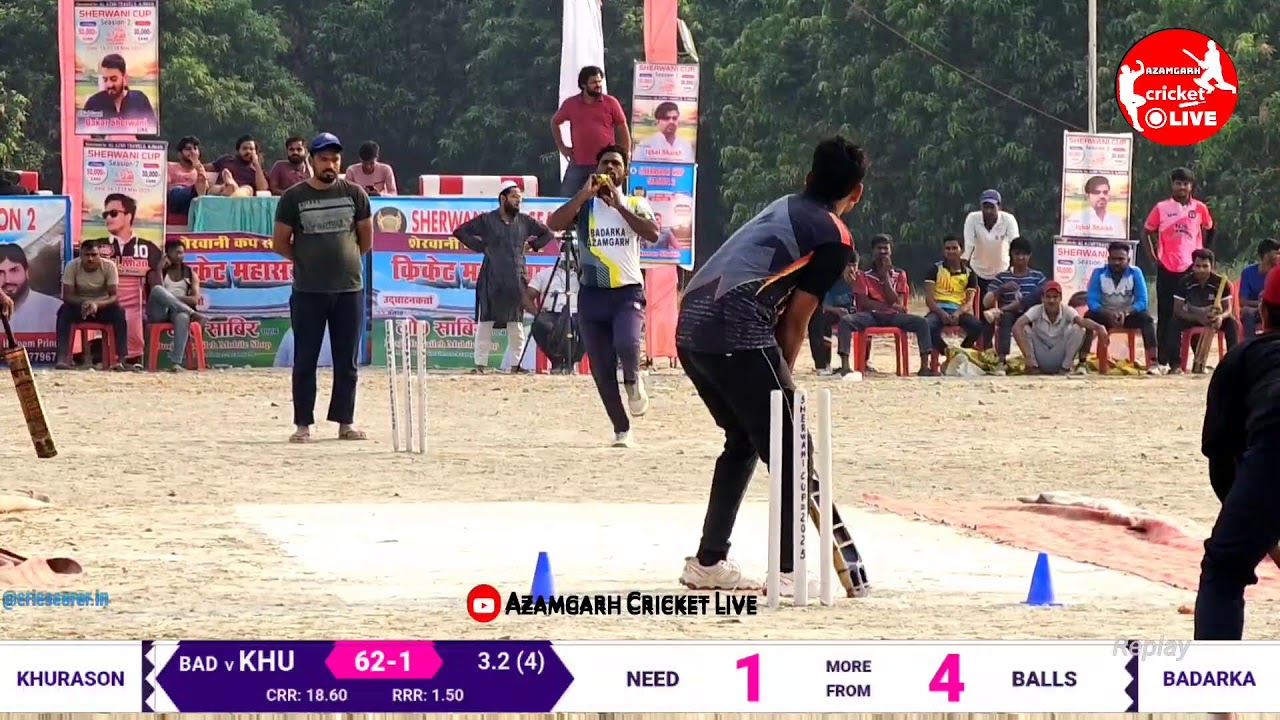 Khurason 🆚 Azamgarh Badarka || 𝗦𝗵𝗲𝗿𝘄𝗮𝗻𝗶 𝗖𝘂𝗽 𝟮𝟬𝟮𝟱 Cricket Tournament Azamgarh