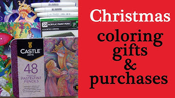 Christmas coloring gifts and purchases #adultcoloring #coloring