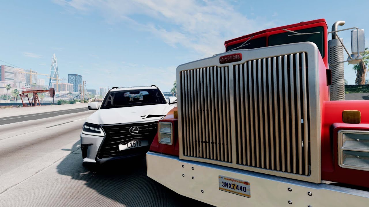 BeamNG Drive - Road Car Crashes - YouTube
