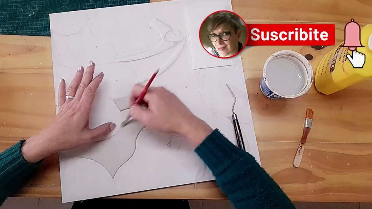 Cuadro con alto relieve #PastaDas #arcilla #(1era parte) #cuadrosdecorativos