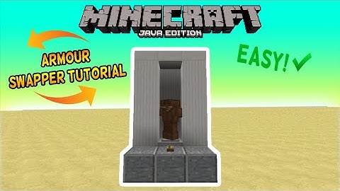 Minecraft Redstone Tutorial - A Simple Armour Swapper!