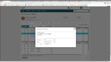 ADP Time Card Edits Adding Notes
