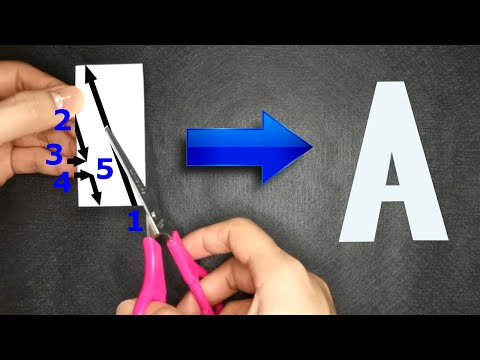 Video: How To Cut Letters