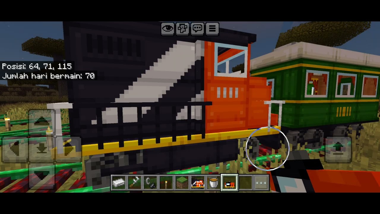 (Part5) kita melanjutkan pembangunan rumah villager dan dipo lokomotif dan gerbong kereta#minecraft 