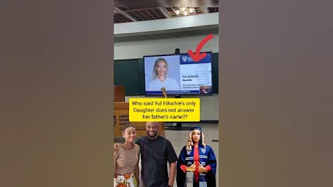 Where are those that said Yul &May Edochie's only Daughter does not answer her father's name?