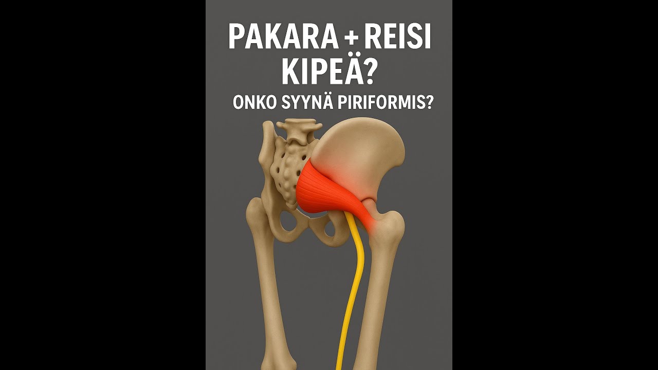 Kipu pakarassa ja säteilyä reiteen? Onko syynä piriformis?