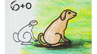 anurupa easy drawing kids drawing with letters drawing dog