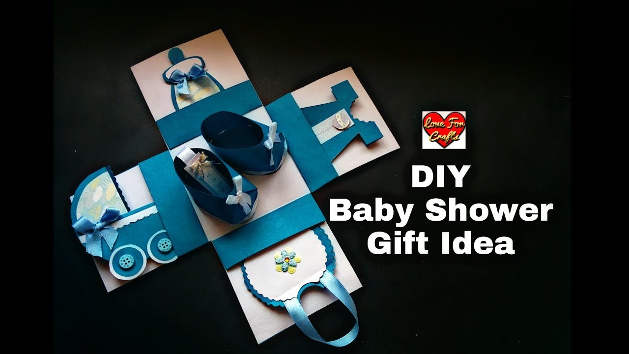 DIY - Baby Shower Gift Idea Explosion Box - YouTube