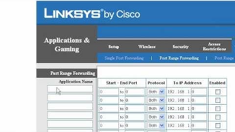 Linksys WRT160N application and gaming.avi