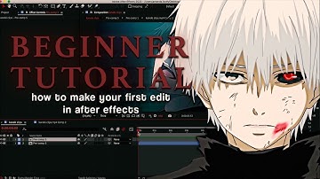 beginner tutorial || how to make your first edit in after effects