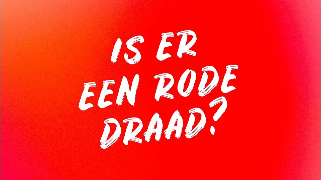 Is er een rode draad? | 31-12-2024 | Ds. B.J.P. de Bruin - YouTube