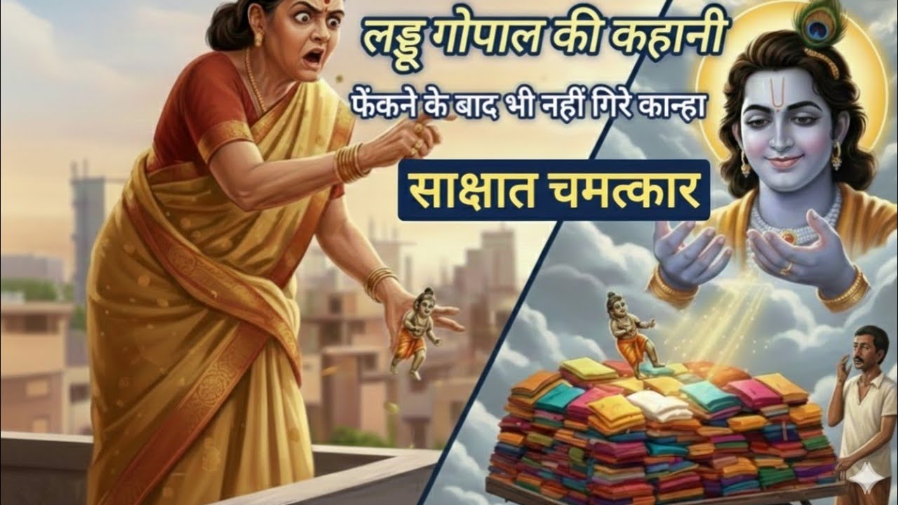 जब गुस्से में भक्त ने लड्डू गोपाल को छत से फेंका! 😱 साक्षात चमत्कार की कहानी | Laddu Gopal Miracle