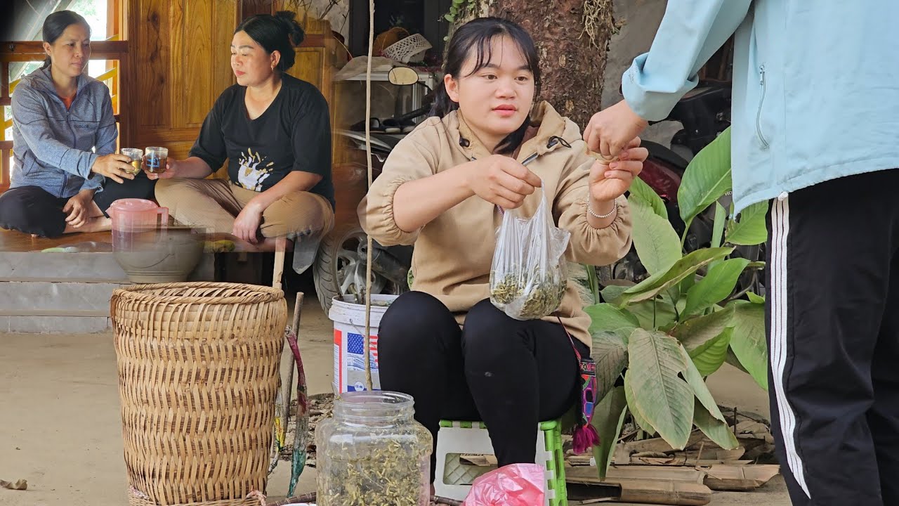 Single Mother Sells Pickled Cassava Leaves, Cooks Alone by the Fire
