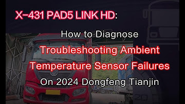 Launch X431 PAD V Troubleshoot Ambient Temperature Sensor Failures on 2024 Dongfeng- launchx431.fr