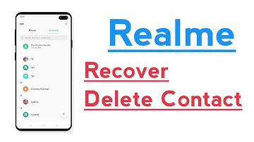 Realme Phone How To Recover Delete Contacts