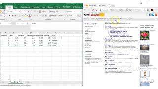 Storing TigerStat data in StatCrunch