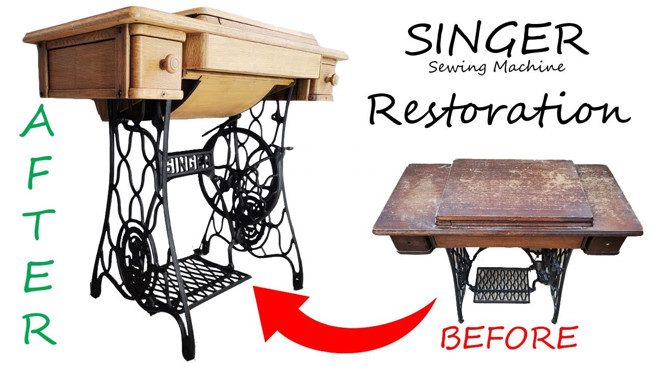 Disassembled To The Last Screw SINGER Sewing Machine Restoration