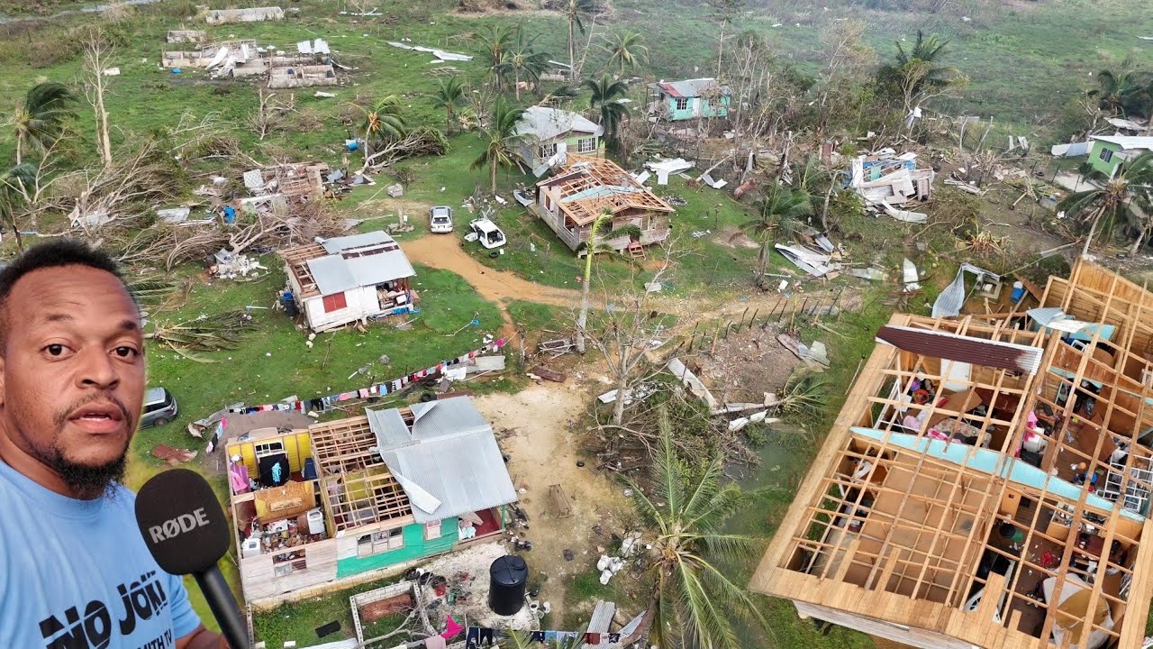 99%  of house were destroyed in this community in Westmoreland. Hurricane Melissa aftermath 