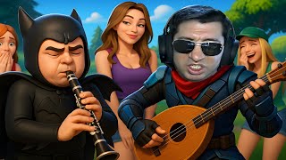 Klarnet Çalan Batman Ve Saz Çalan Sub Zero