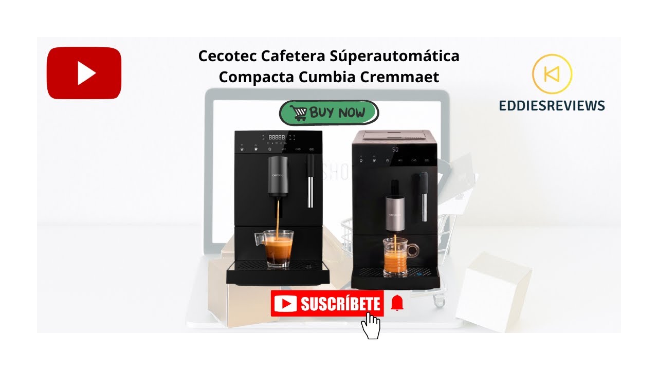 CAFETERA CECOTEC CUMBIA Cremmaet Compact: La mejor superautomática compacta  [Prueba y opinión] 