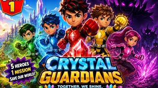 Crystal Guardians Episode 1 | The Crystal Awakening | Kids Superhero Adventure | 3D Animated Cartoon
