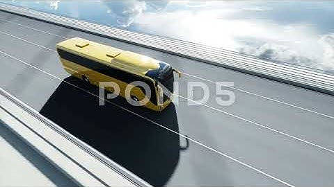 3D Model Of Bus On Bridge. Very Fast Driving. 4K Animation. Video 2024 (3/3).mp4