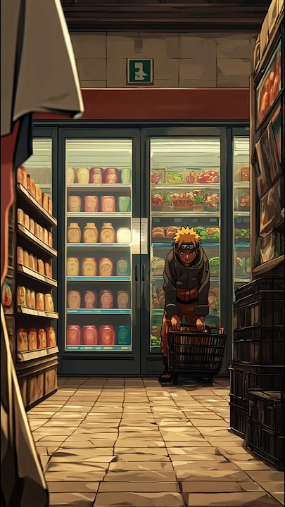 Naruto and Sasuke in the supermarket... How will it end? 🔥 #shorts #naruto #anime #animation