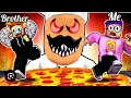 I escape from papa pizziria brother in Roblox 💯 