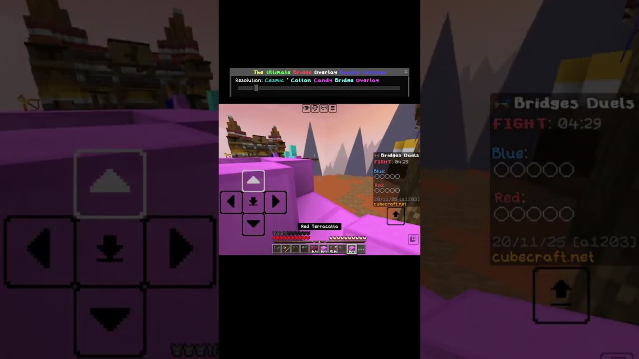 Bridge overlay-cotton candy