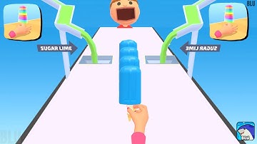 Popsicle Stack - Gameplay All Levels Android,ios game Mobile Game App New Update. (Levels 86-87)