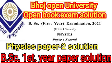 Bhoj open University BSc 1st year Physics paper-2 solution|ushmagatiki ka shunyva niyam|ushmagatiki