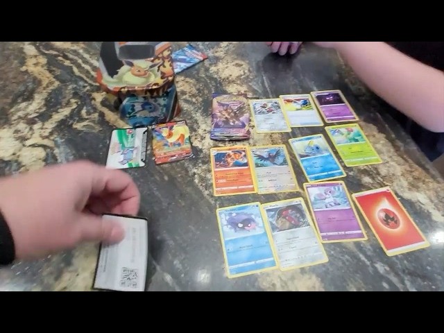 how many pokemon cards in a tin Pokmon TCG: Paradox Clash (Walking Wake ex) and a Pokemon art card showing the art from this Mini Tin you can collect and combine all ten! Buy Pokmon Trading Card Game