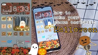 ☁️ how to make your homescreen aesthetic | halloween theme🎃 screenshot 3