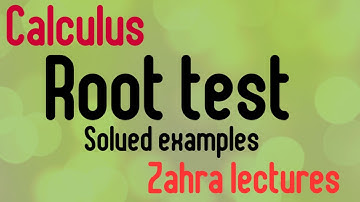 Calculus ll| Root test for series| Find the convergence and divergence of series using root test