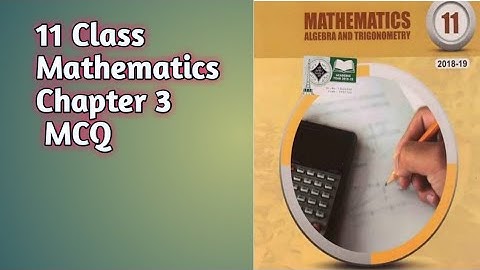 1st year Math important MCQs Chapter 3 Matrices and determinants