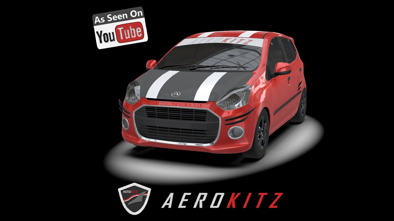 Aerokitz Aksesoris Modifikasi Daihatsu Ayla Racing Style YouTube