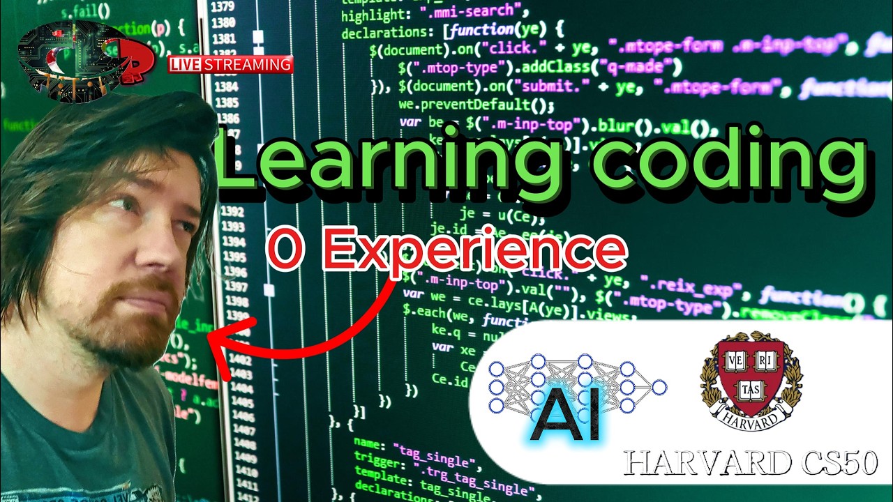 Learning coding P:22 | $ Harvard CS50x (free course) Artificial ...
