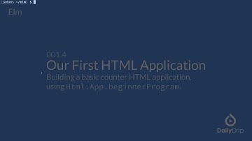 Building a basic HTML app with Elm