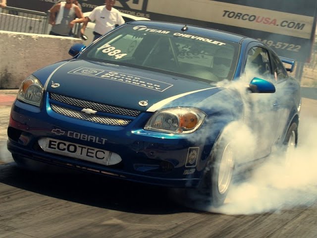 A Chevrolet Cobalt races at a NOPI drag racing event Stock Photo - Alamy