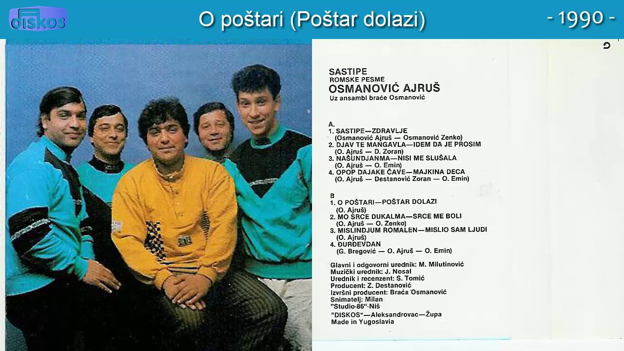 Ajrus Osmanovic - O postari (Postar dolazi) - (Audio 1990)